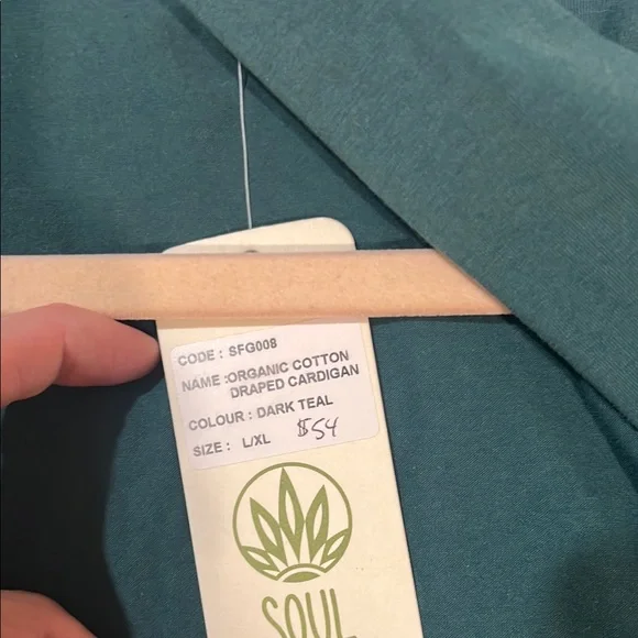 Green Cardigan with Tree Design - Picture 6 of 8